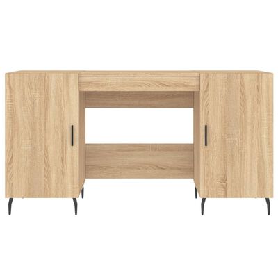 vidaXL Bureau chêne sonoma 140x50x75 cm bois d'ingénierie