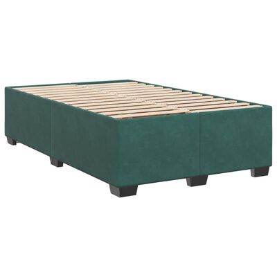 vidaXL Sommier à lattes de lit avec matelas vert foncé 120x190 cm