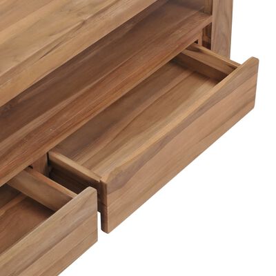 vidaXL Meuble TV 120 x 30 x 40 cm Bois de teck massif