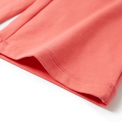 Pantalon à jambes larges pour enfants corail 128