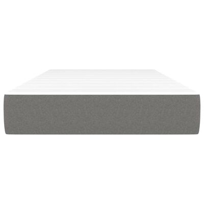 vidaXL Matelas de lit à ressorts ensachés Gris foncé 100x200x20 cm