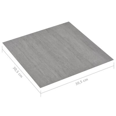 vidaXL Dalles de plancher autoadhésives 20 pcs PVC gris pointillé