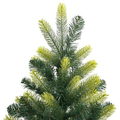 vidaXL Sapin de Noël artificiel à charnières avec support 210 cm