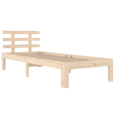 vidaXL Cadre de lit sans matelas bois massif 90x200 cm