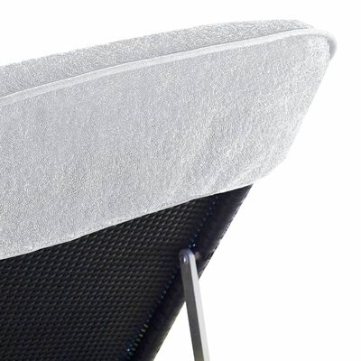 vidaXL Serviettes de plage 2 pcs blanc 60x135 cm tissu 400 GSM