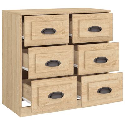 vidaXL Buffet chêne sonoma 70x35,5x67,5 cm bois d'ingénierie