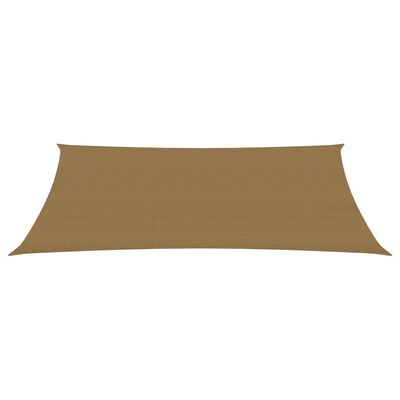 vidaXL Voile d'ombrage 160 g/m² Taupe 2x4 m PEHD