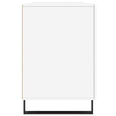 vidaXL Bureau Blanc brillant 140x50x75 cm Bois d'ingénierie