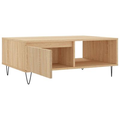 vidaXL Table basse chêne sonoma 90x60x35 cm bois d'ingénierie