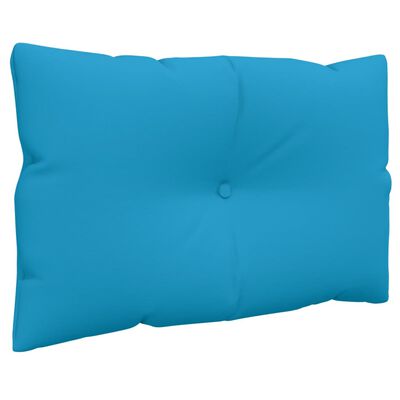 vidaXL Coussins de palette lot de 2 bleu tissu