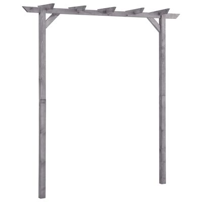 vidaXL Pergola de jardin Gris 200x40x205 cm Bois de pin imprégné