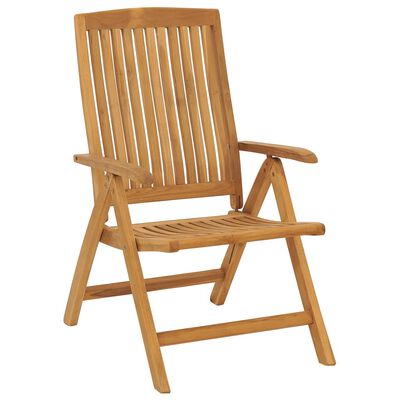 vidaXL Salon de jardin 5 pcs bois massif de teck