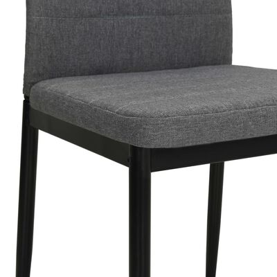 vidaXL Chaises à manger lot de 4 gris clair tissu