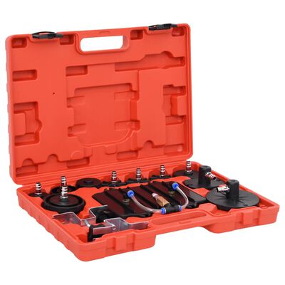 vidaXL Kit d'outils de purge du frein à pression pneumatique 13 pcs