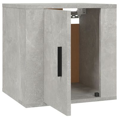 vidaXL Meubles TV muraux 2 pcs Gris béton 40x34,5x40 cm