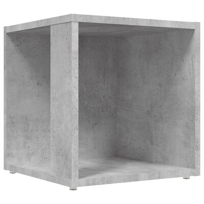 vidaXL Table d'appoint Gris béton 33x33x34,5 cm Bois d'ingénierie