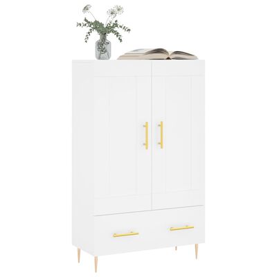 vidaXL Buffet haut blanc 69,5x31x115 cm bois d'ingénierie