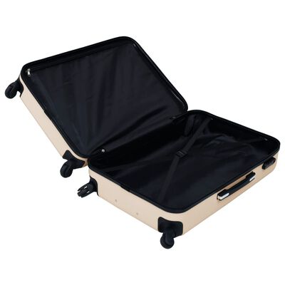 vidaXL Valise rigide Doré ABS