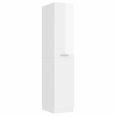 vidaXL Armoire d'apothicaire Blanc brillant Bois d’ingénierie