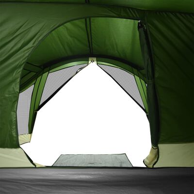 vidaXL Tente de cabine familiale 6 personnes vert imperméable