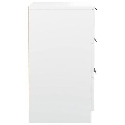 vidaXL Tables de chevet 2 pcs Blanc 40x36x65 cm