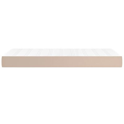 vidaXL Matelas de lit à ressorts ensachés Cappuccino 80x200x20 cm