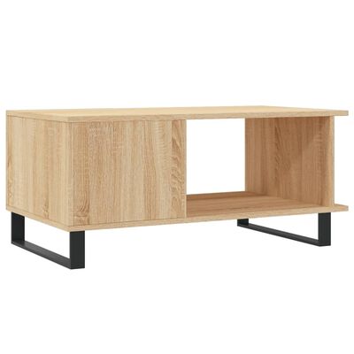 vidaXL Table basse chêne sonoma 90x50x40 cm bois d'ingénierie