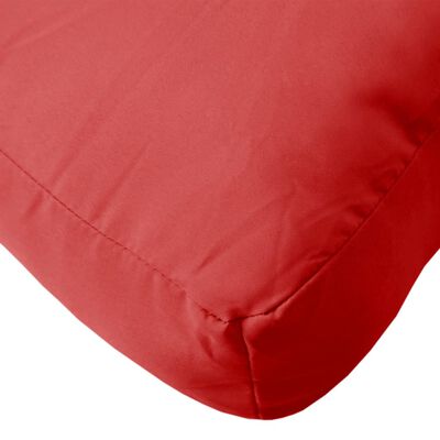 vidaXL Coussins de palette lot de 7 rouge tissu