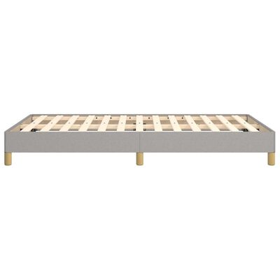 vidaXL Cadre de lit sans matelas gris clair 120x190 cm tissu