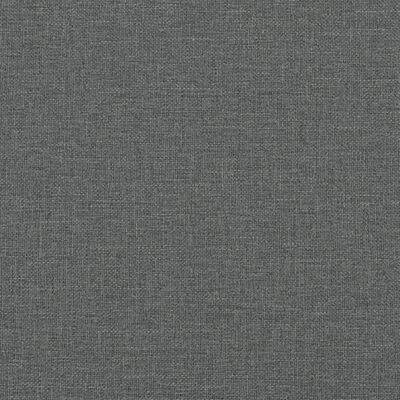 vidaXL Lit de jour avec gigogne et tiroirs gris foncé 90x190 cm tissu