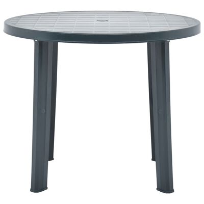 vidaXL Table de jardin Vert 89 cm Plastique