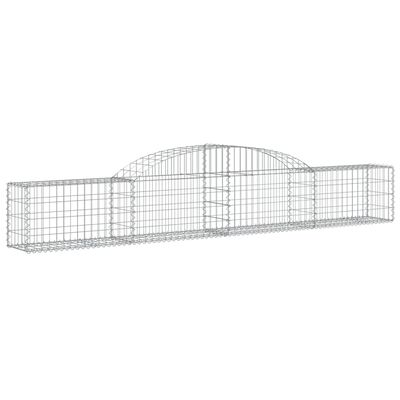 vidaXL Paniers à gabions arqués 11 pcs 300x30x40/60 cm fer galvanisé