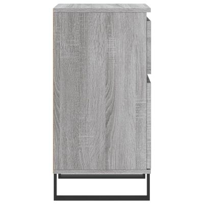 vidaXL Buffets 2 pcs sonoma gris 40x35x70 cm bois d'ingénierie