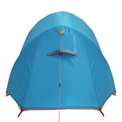 vidaXL Tente de camping tunnel 2 personnes bleu imperméable