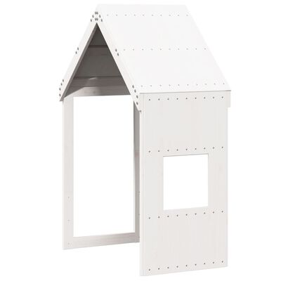 vidaXL Toit de lit pour enfants blanc 55x84x132 cm bois de pin massif