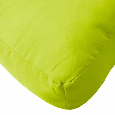 vidaXL Coussins de palette lot de 2 vert vif tissu