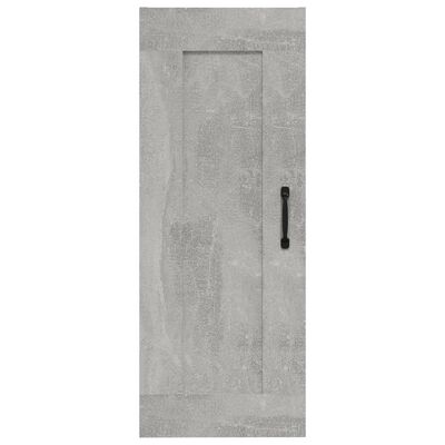 vidaXL Armoire suspendue Gris béton 35x34x90 cm Bois d'ingénierie