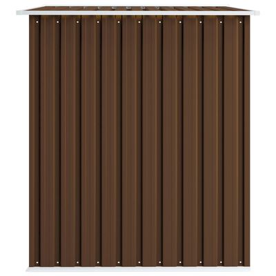 vidaXL Abri de stockage pour jardin Marron 257x205x178 cm Acier