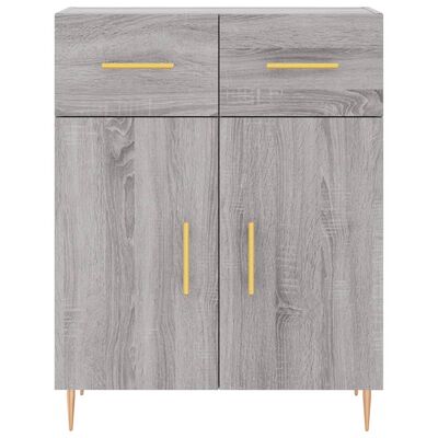 vidaXL Buffet sonoma gris 69,5x34x90 cm bois d'ingénierie