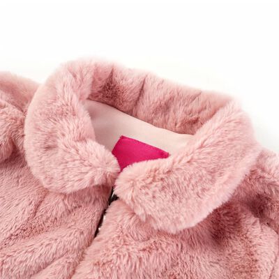 Manteau pour enfants rose 140