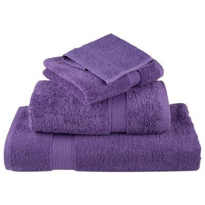 vidaXL Ensemble de serviettes de qualité supérieure SOLUND 6pcs violet