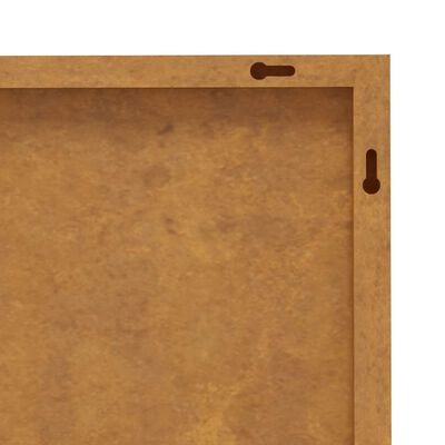 vidaXL Décoration murale jardin 105x55 cm acier corten design feuille