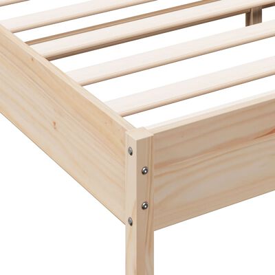 vidaXL Cadre de lit sans matelas 200x200 cm bois massif de pin