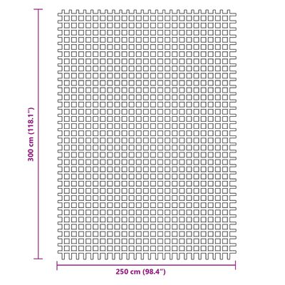 vidaXL Tapis de sol de camping vert 3x2,5 m