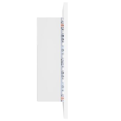 vidaXL Armoire salle de bain à miroir LED Blanc 40x12x45 cm Acrylique - La  Poste
