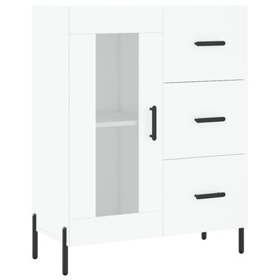 vidaXL Buffet haut Blanc 69,5x34x180 cm Bois d'ingénierie