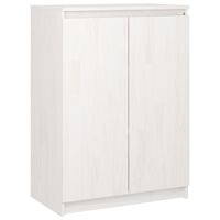 vidaXL Buffet Blanc 60x36x84 cm Bois de pin massif