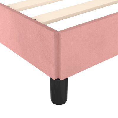 vidaXL Cadre de lit sans matelas rose 200x200 cm velours