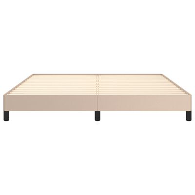 vidaXL Cadre de lit sans matelas cappuccino 180x200 cm similicuir