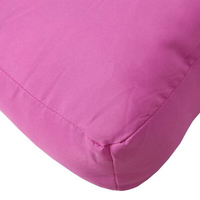 vidaXL Coussins de palette lot de 3 rose tissu Oxford